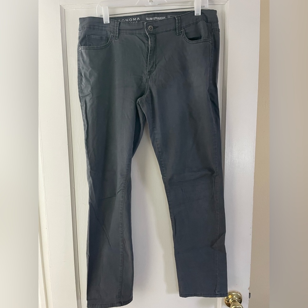 Sonoma Women’s Dark Gray Slim Straight Jeans